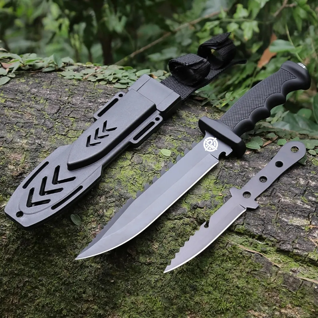 PrepPro Tactical Dual-Blade Survival Knife Set – Built for Any Mission