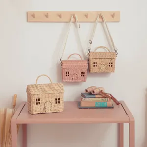 Rattan Casa Clutch - Rose