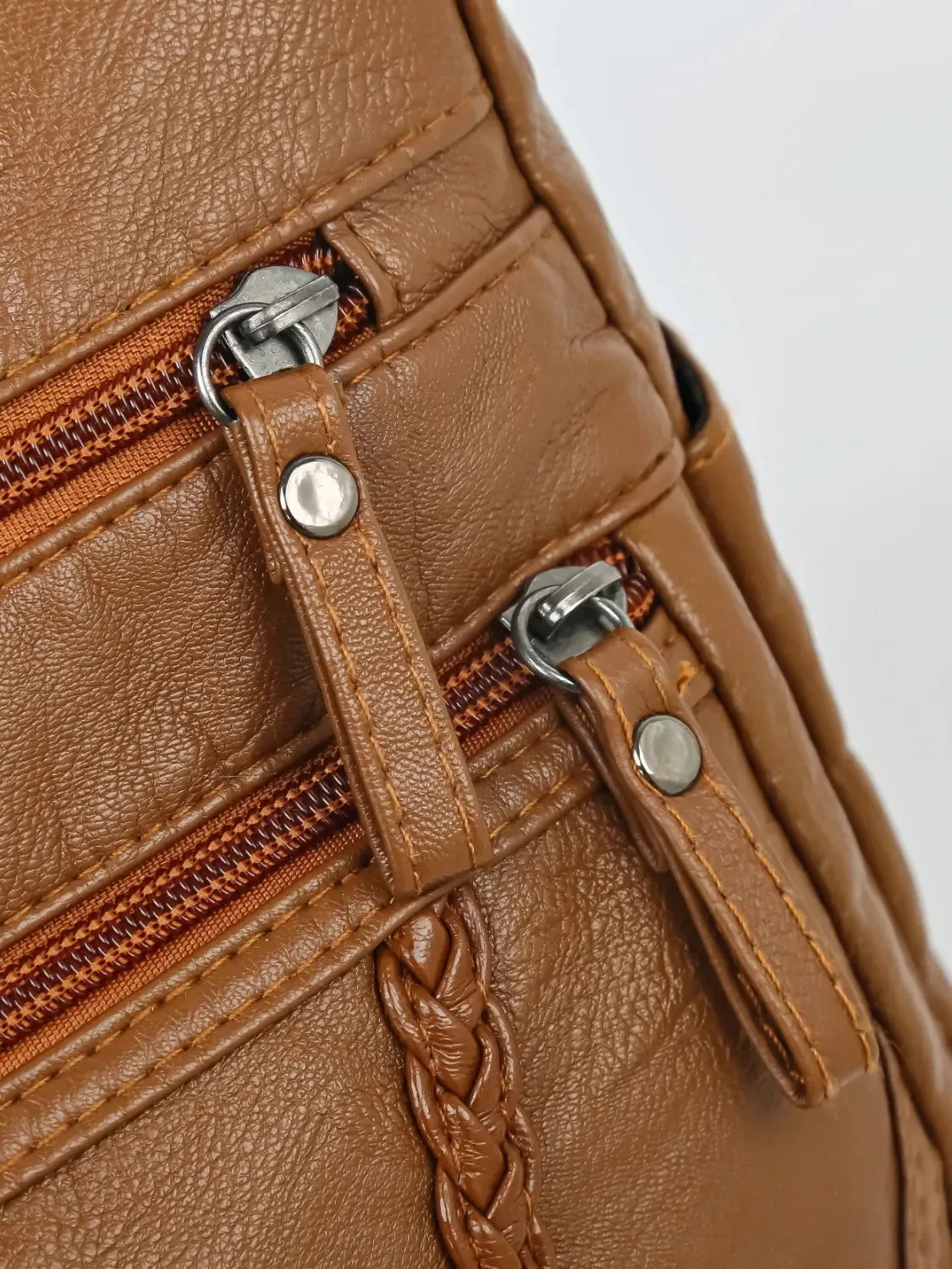 'Remi' Leather Vintage Style Shoulder Bag