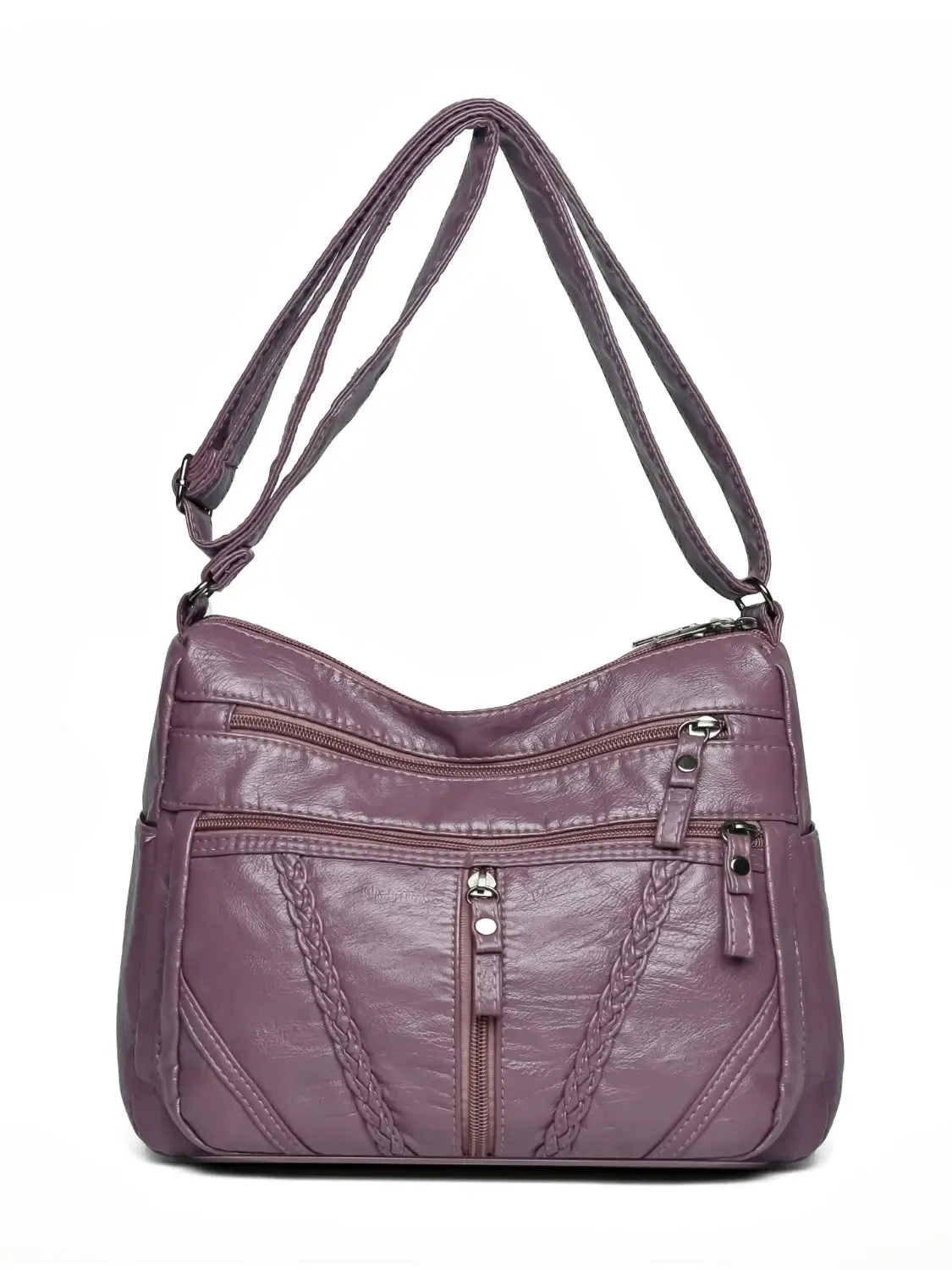 'Remi' Leather Vintage Style Shoulder Bag