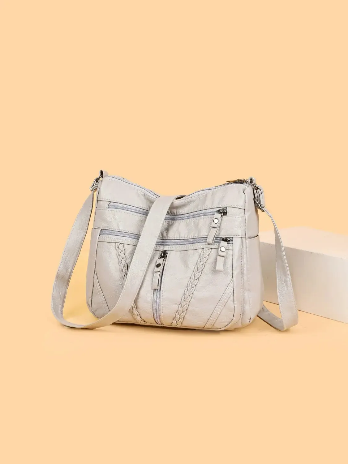 'Remi' Leather Vintage Style Shoulder Bag