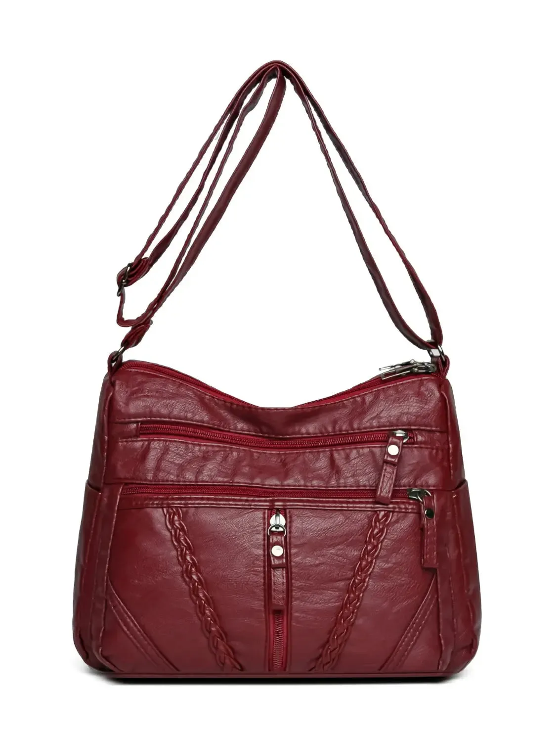 'Remi' Leather Vintage Style Shoulder Bag