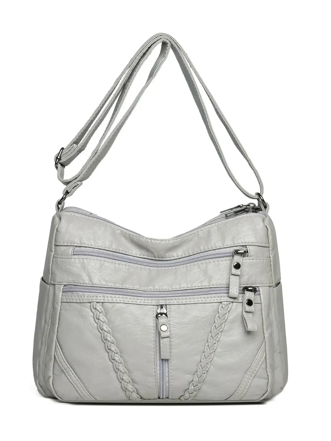'Remi' Leather Vintage Style Shoulder Bag