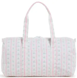 Ribbon Floral Pink Weekender Duffel Bag