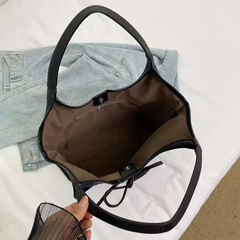 Ribbon Suede Tote