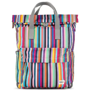 Roka Canfield B Recycled Canvas (Medium) Multi Stripe Bag