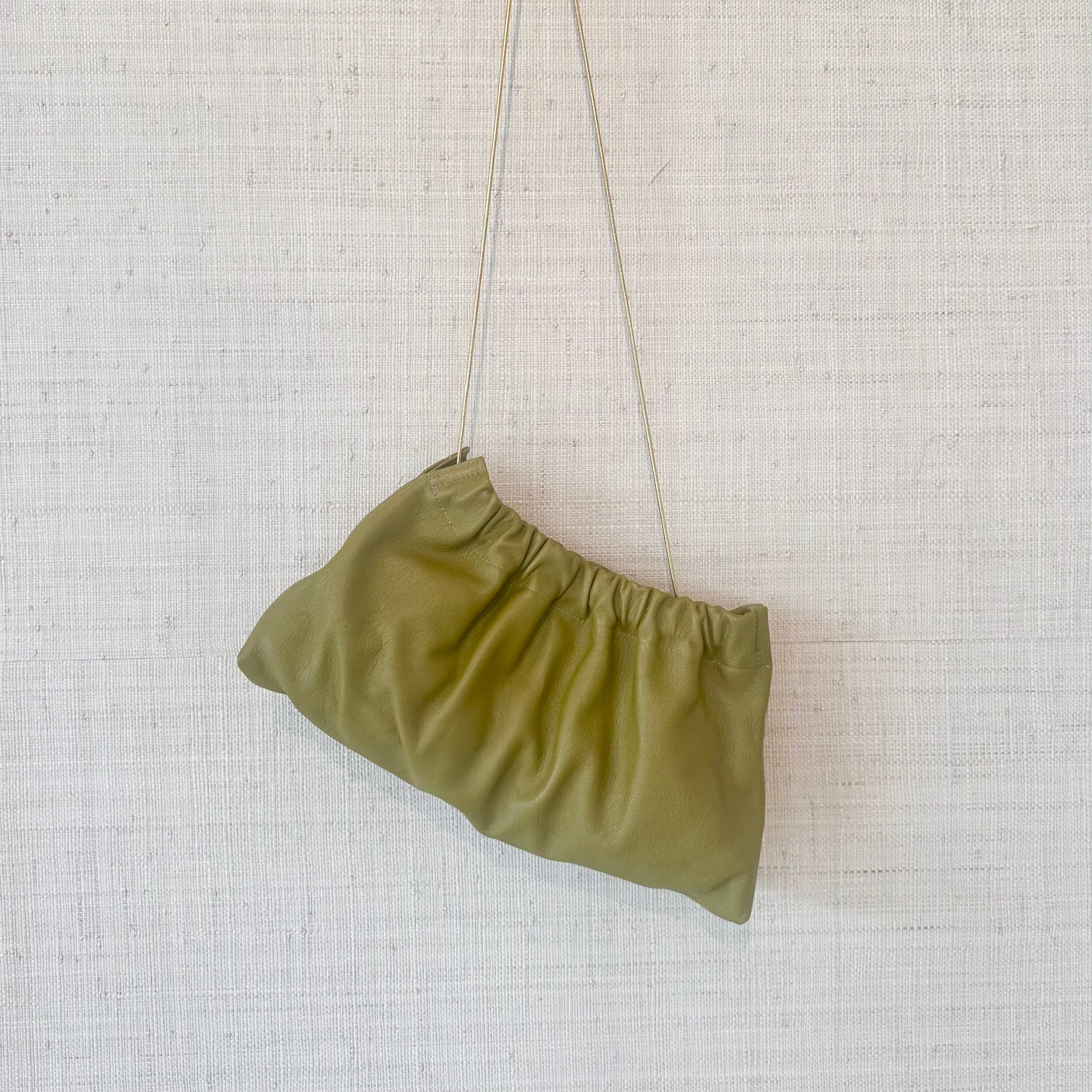 Ruched Shoulder Bag Winter Moss