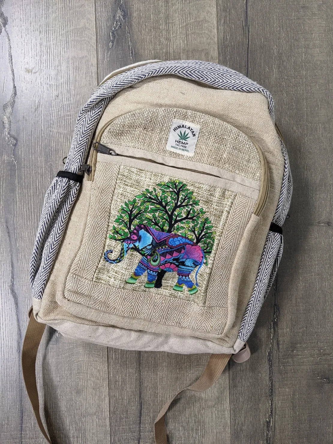 Rucksack Elephant Screen Print