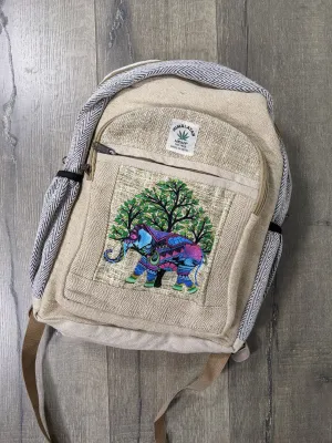 Rucksack Elephant Screen Print