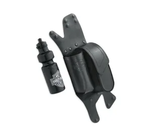 Saddlebag Guard Bag with Water Bottle Holder, Right Side - Black