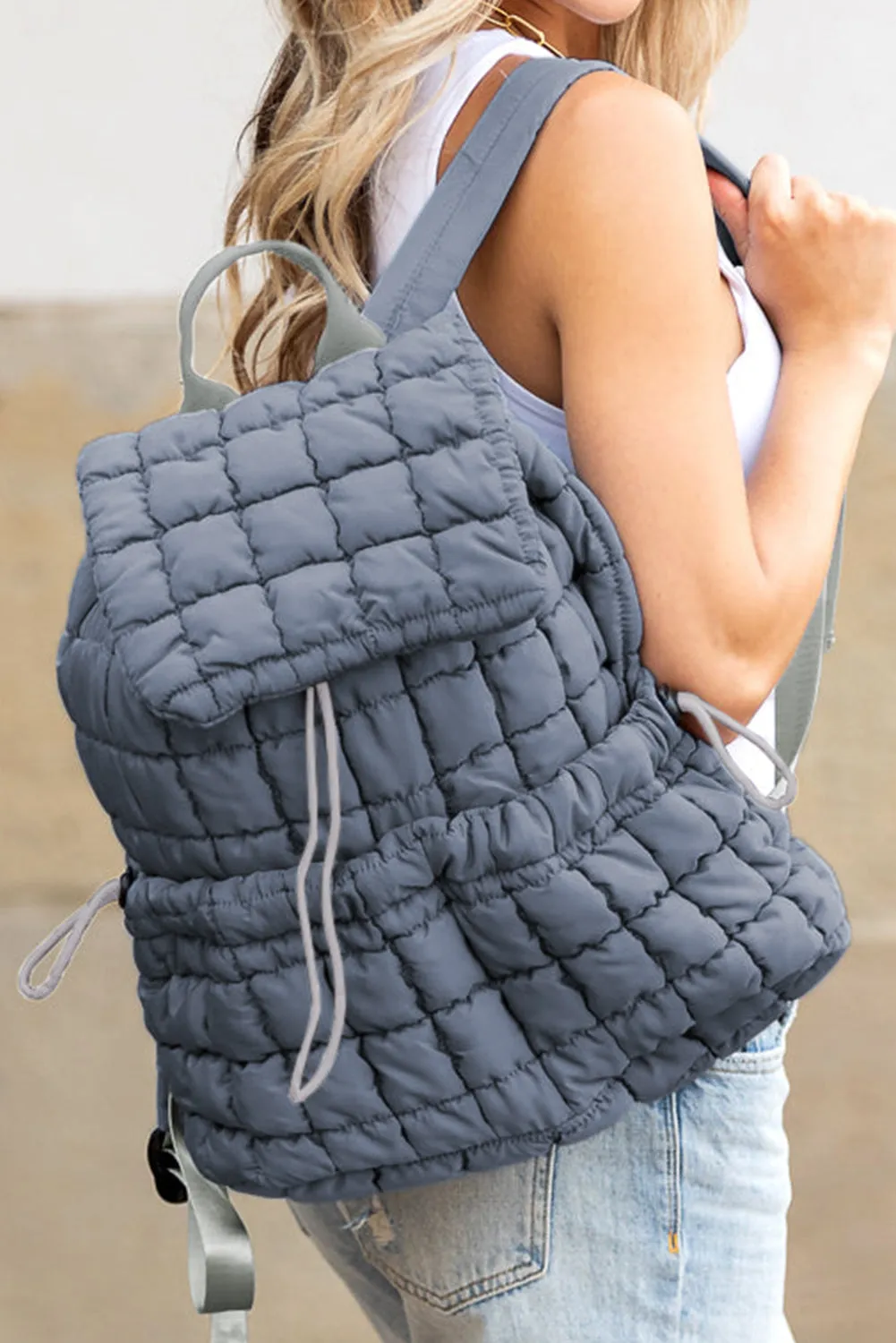 Sallie, Quilted Puffer Backpack