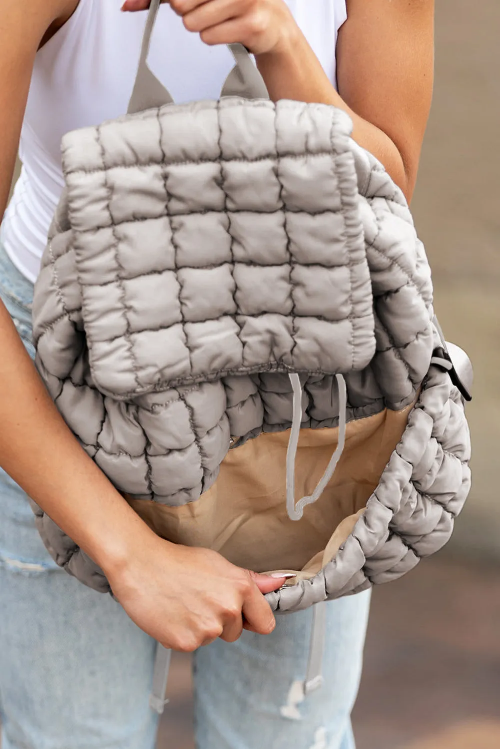 Sallie, Quilted Puffer Backpack