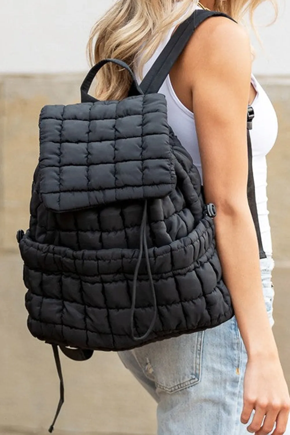 Sallie, Quilted Puffer Backpack