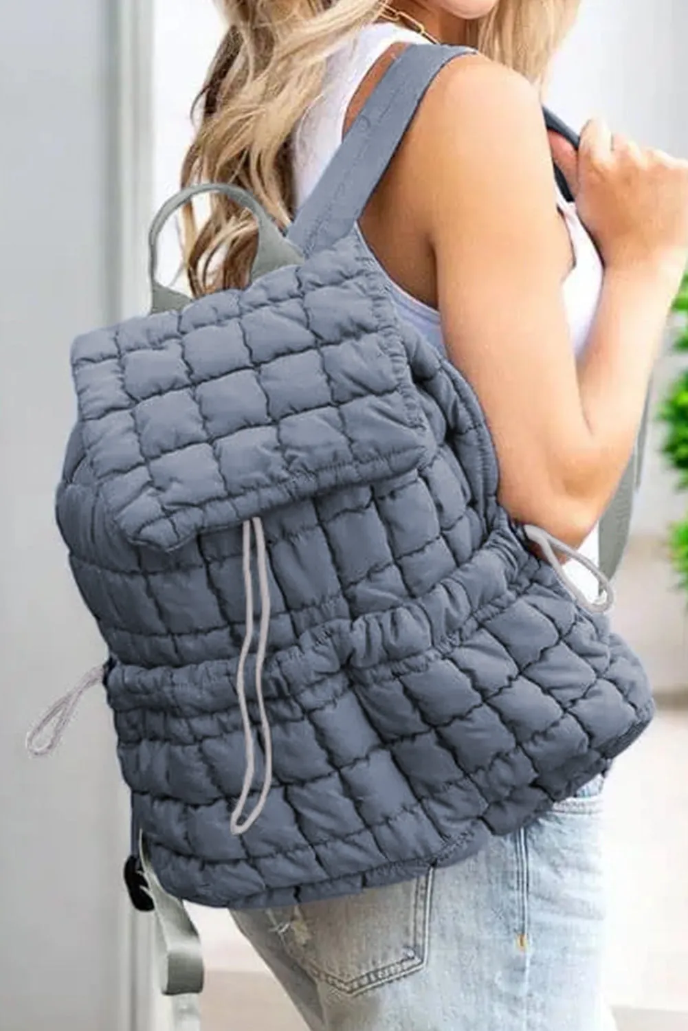 Sallie, Quilted Puffer Backpack