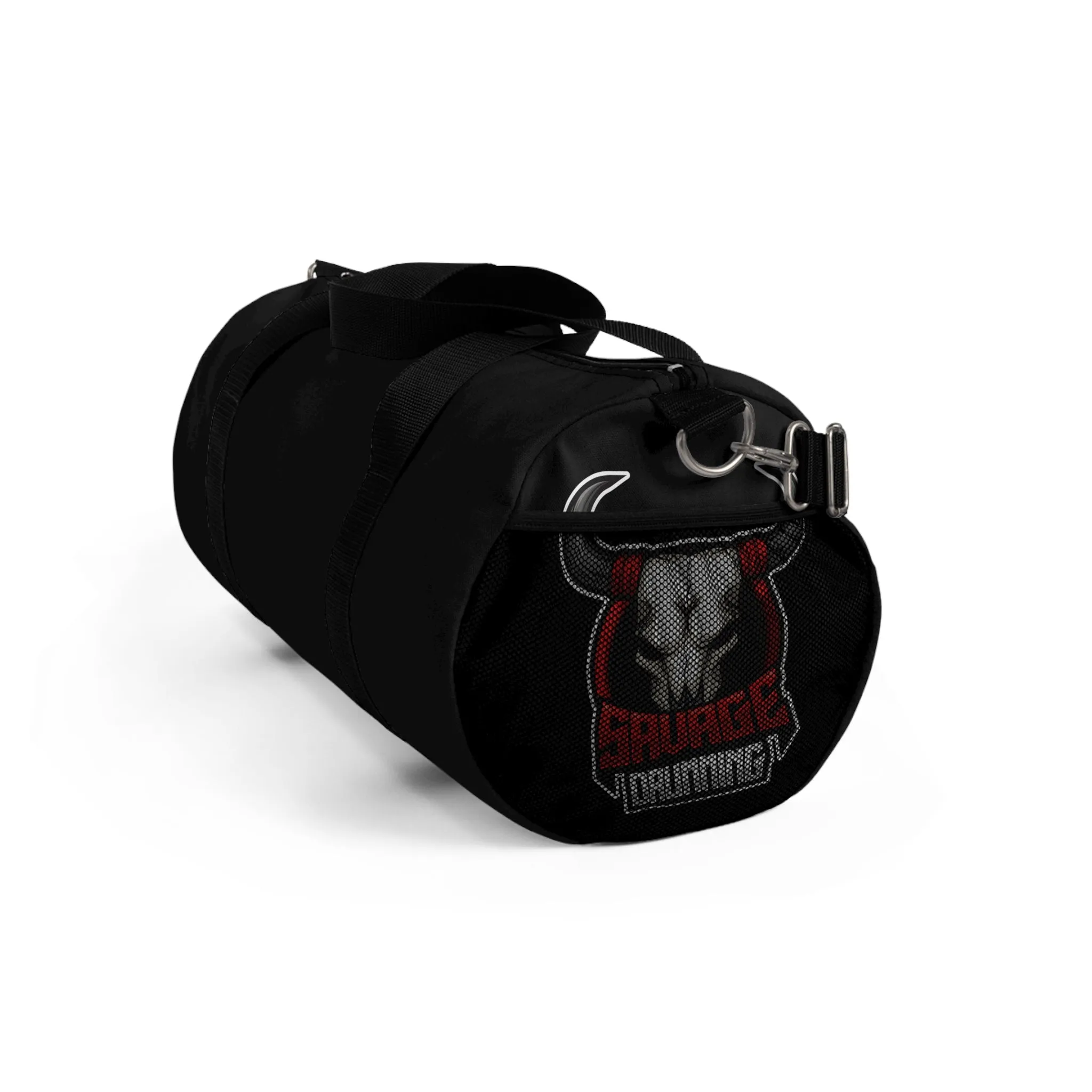 Savage Drumming Black Duffel Bag