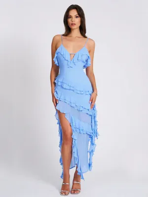 Sexy Sling Asymmetric Cutout Formal Dress