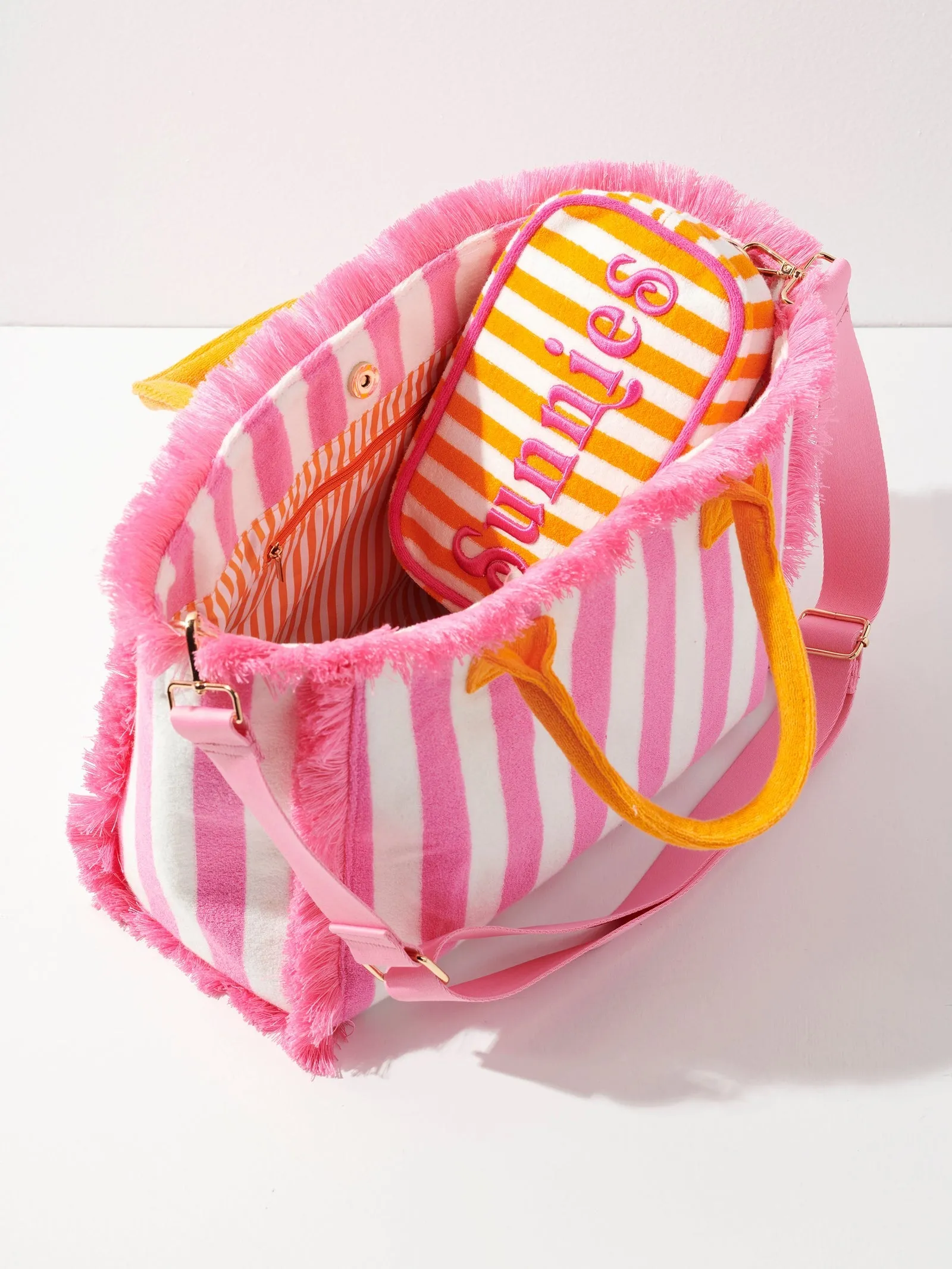 Shiraleah - Pink Cabana Stripe Tote