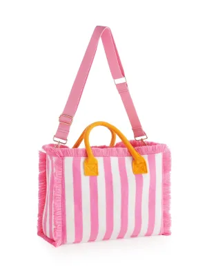 Shiraleah - Pink Cabana Stripe Tote