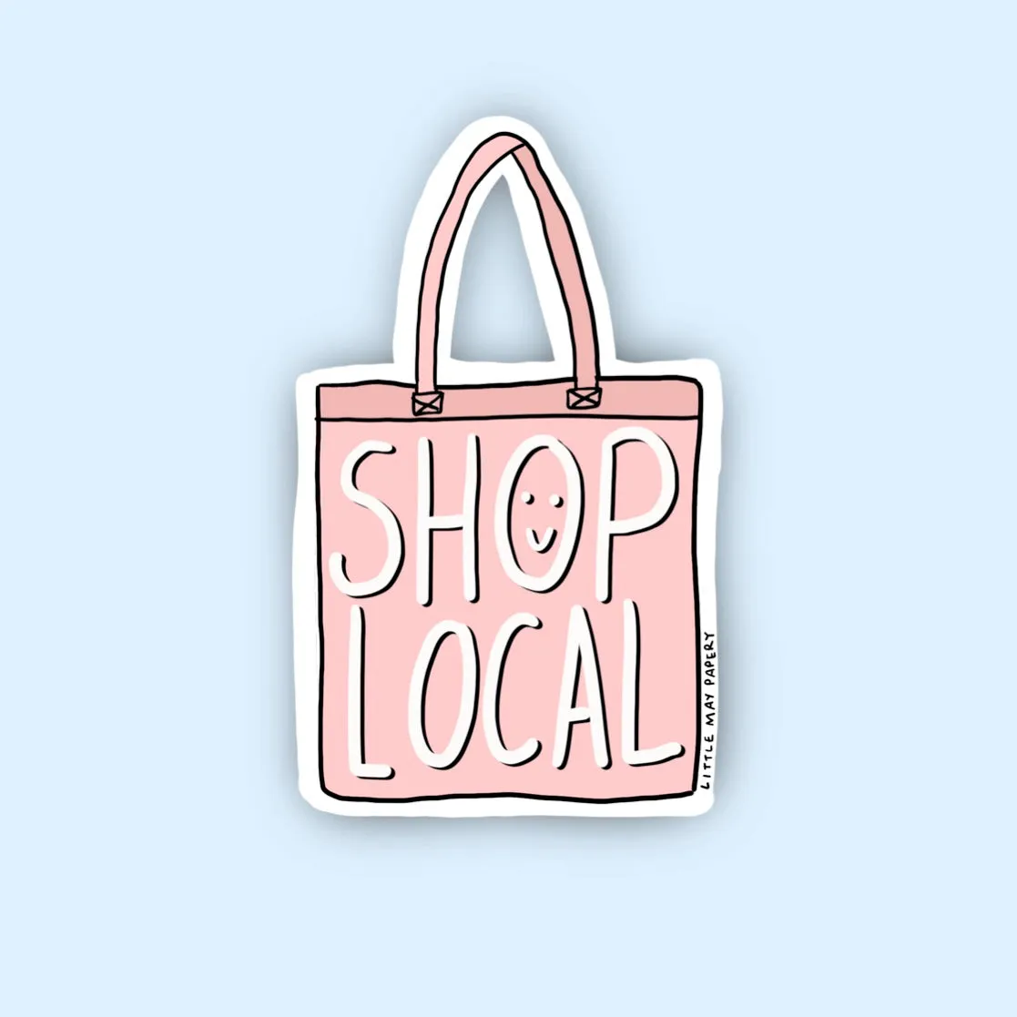 Shop Local Tote Sticker