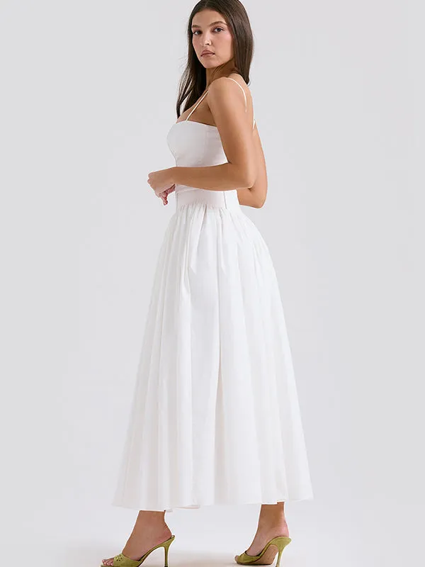 Slim-Fitting Suspender Belt Pure Lust Style Maxi Dress