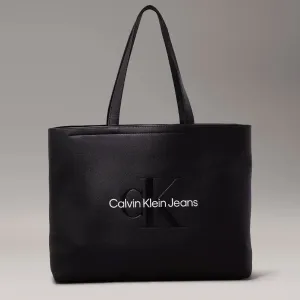 Slim Sculpted Tote Bag- Black