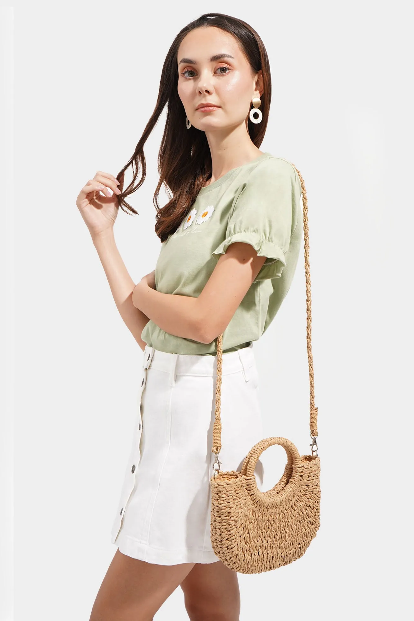 Sling Straw Bag