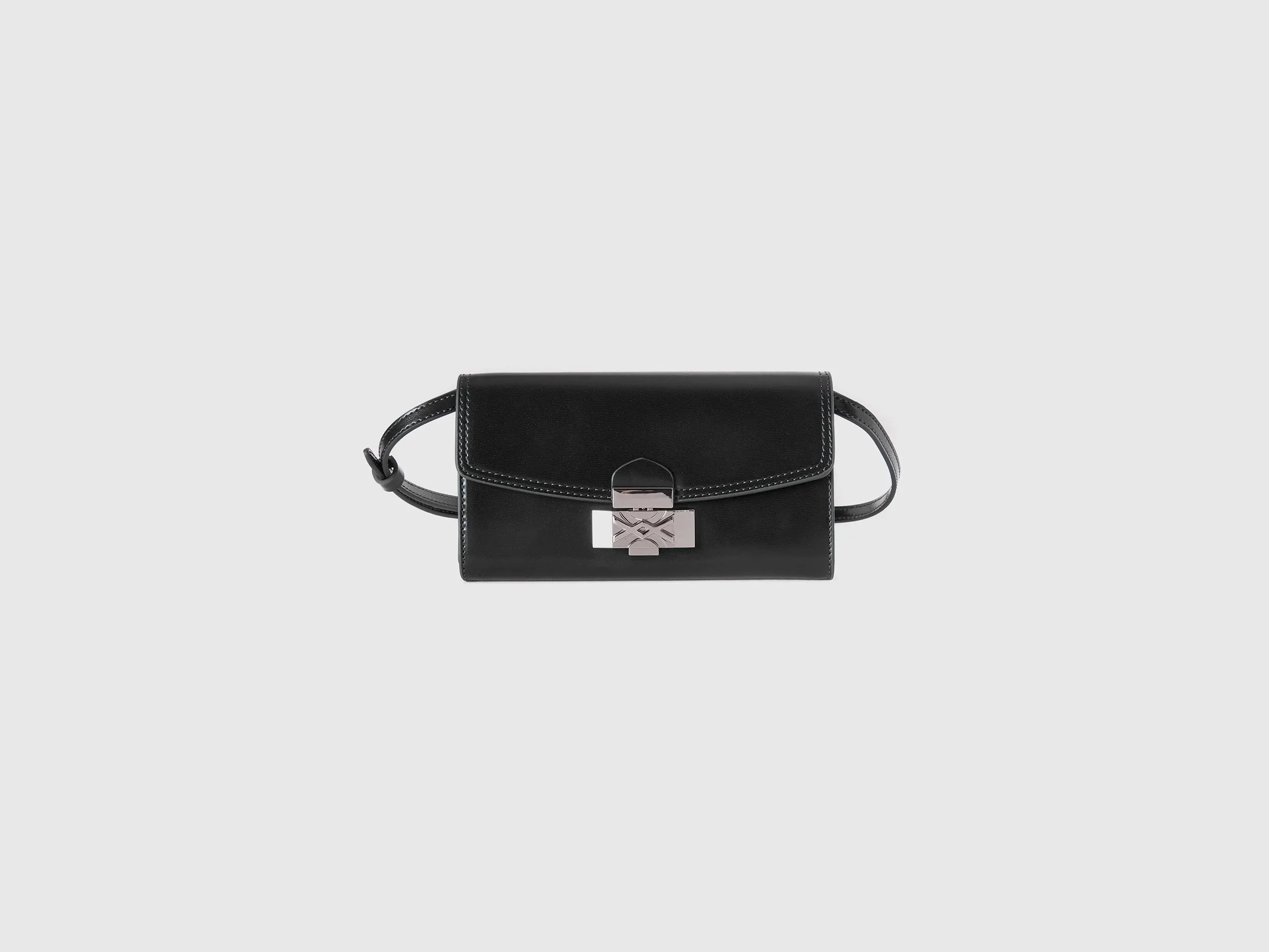 Solid Black Sling Bag