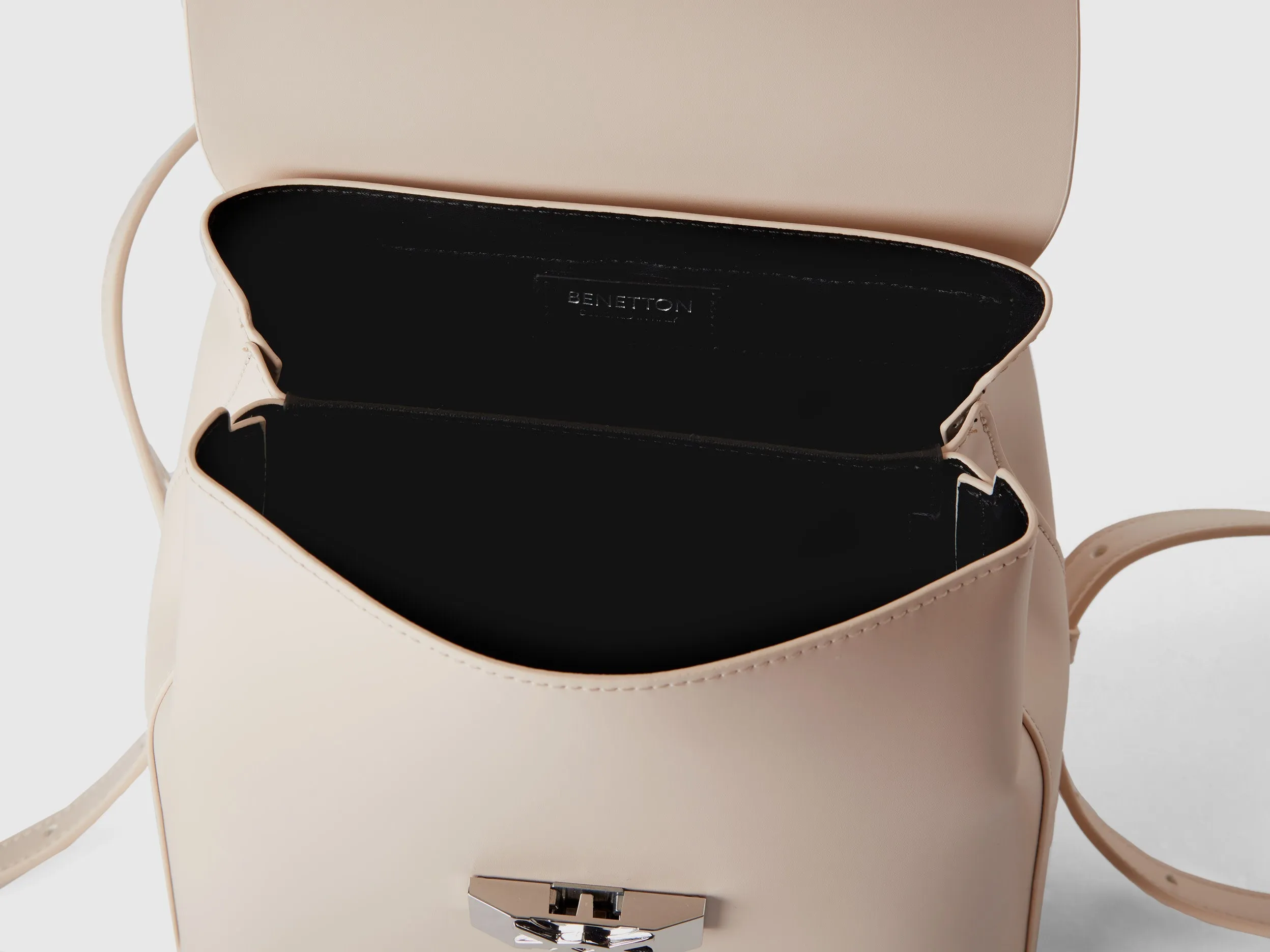 Solid Push Button Backpack