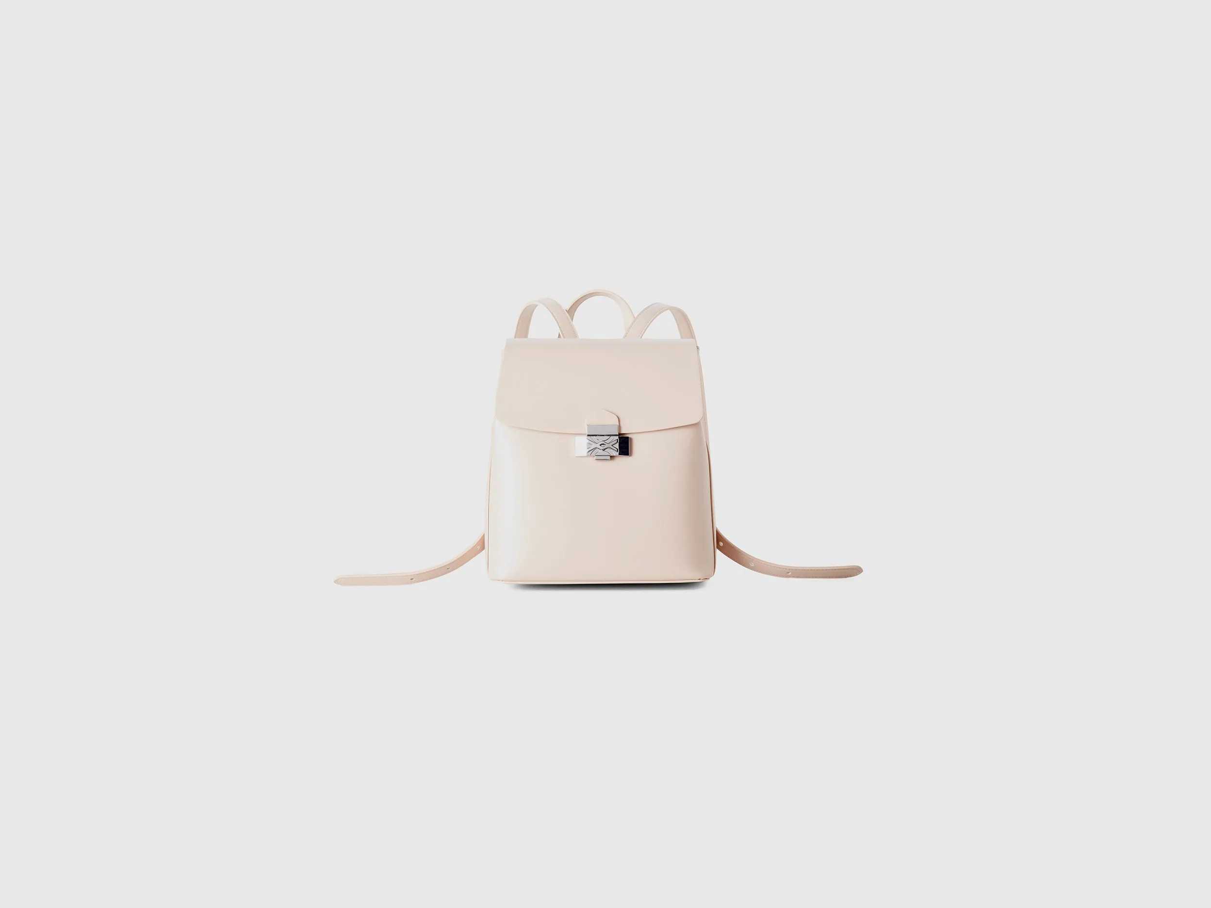 Solid Push Button Backpack