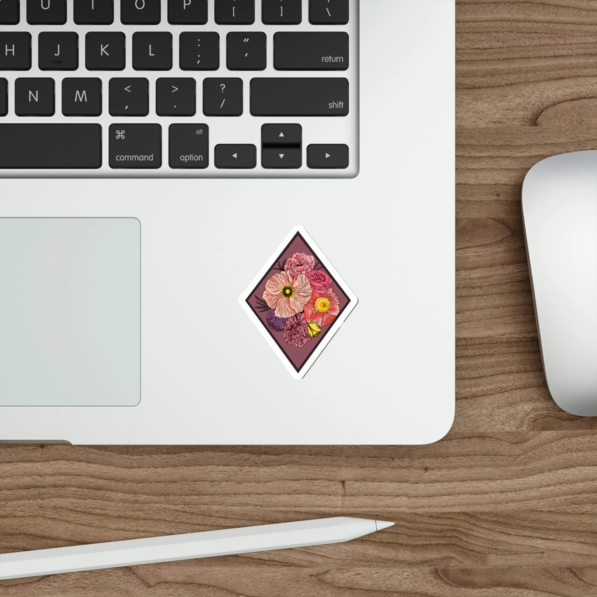 Spring Flowers Die-Cut Sticker