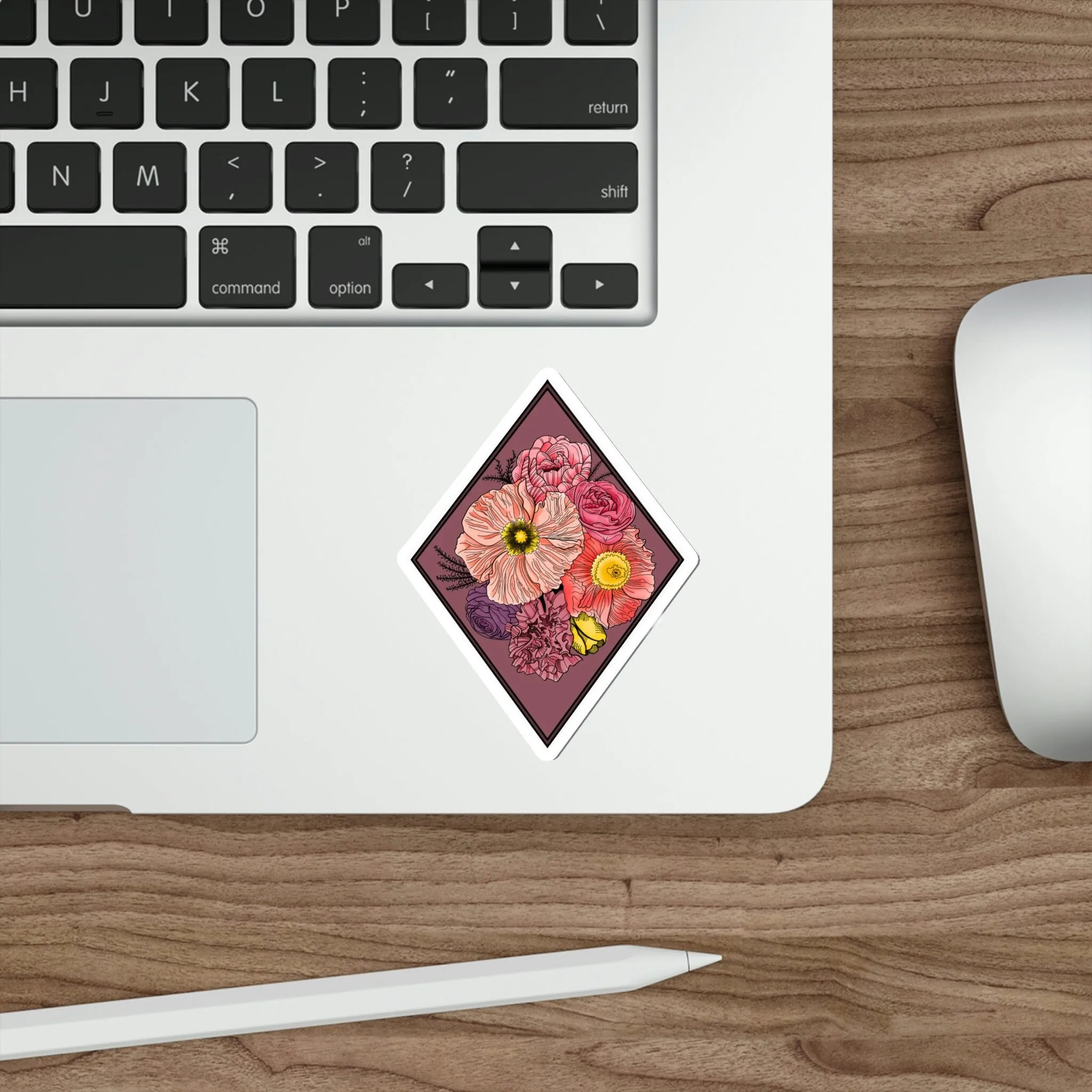 Spring Flowers Die-Cut Sticker