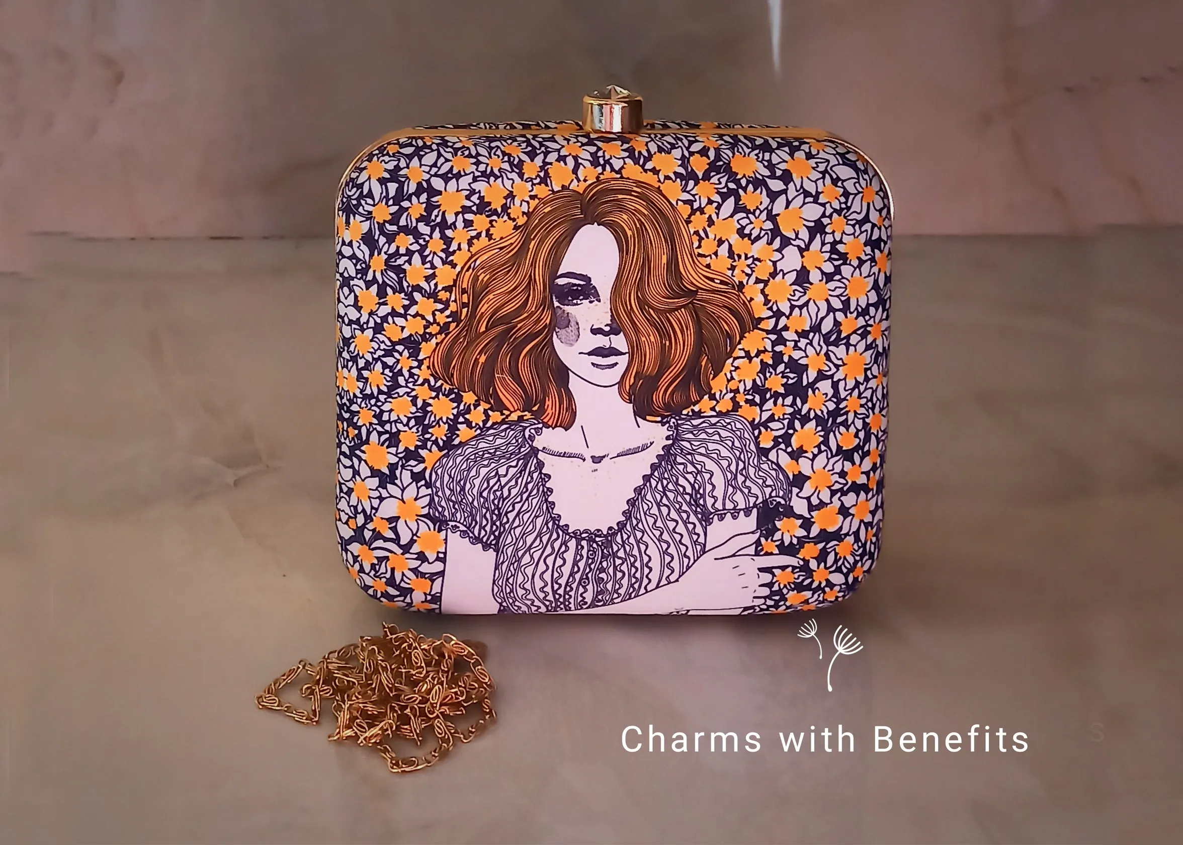 Statement Floral Girl Clutch