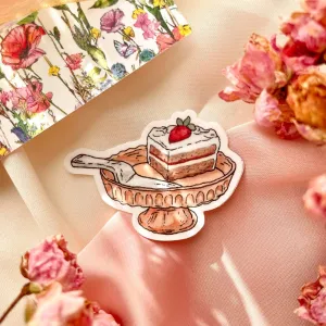Strawberry Cake Vinyl Sticker