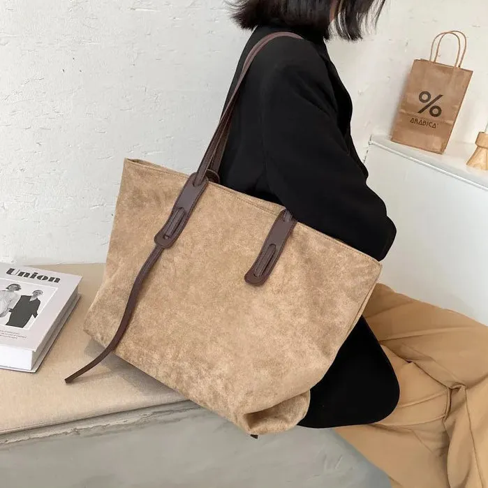 Suede Tote