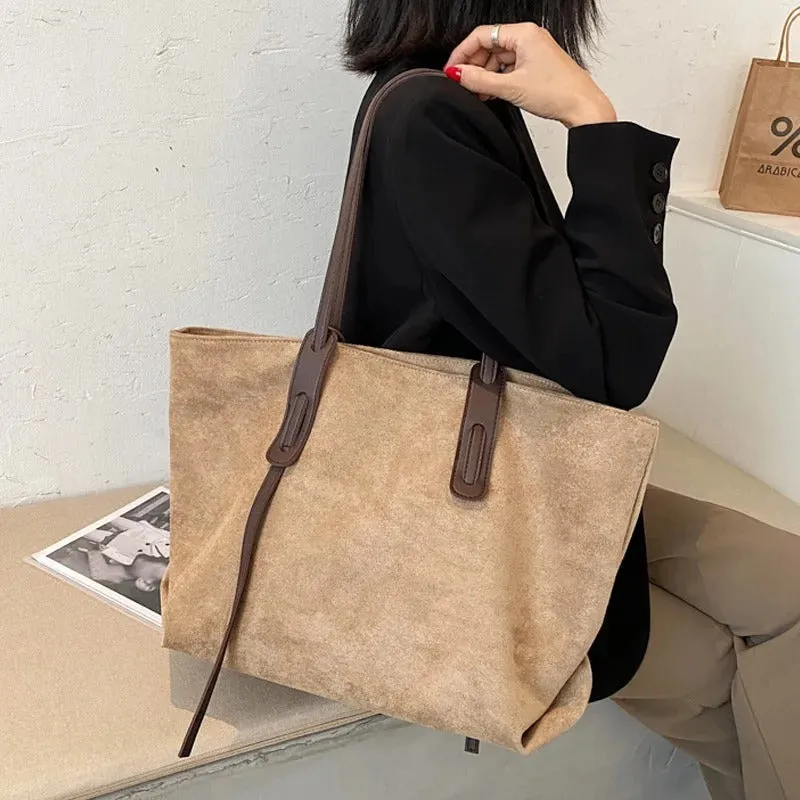 Suede Tote