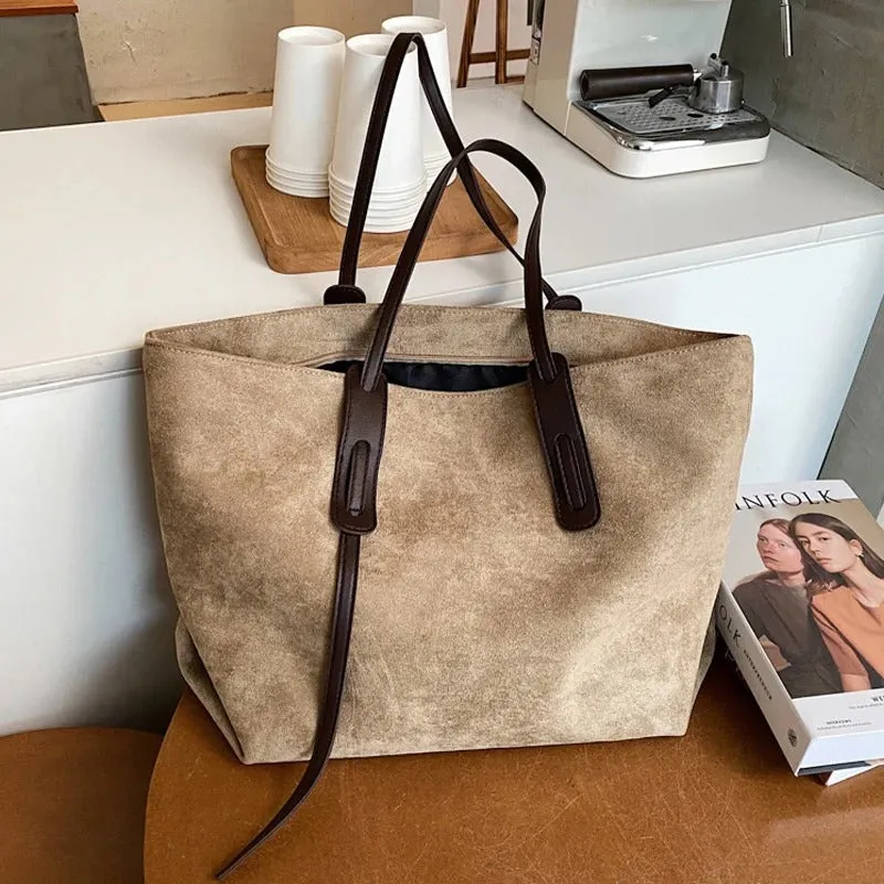 Suede Tote