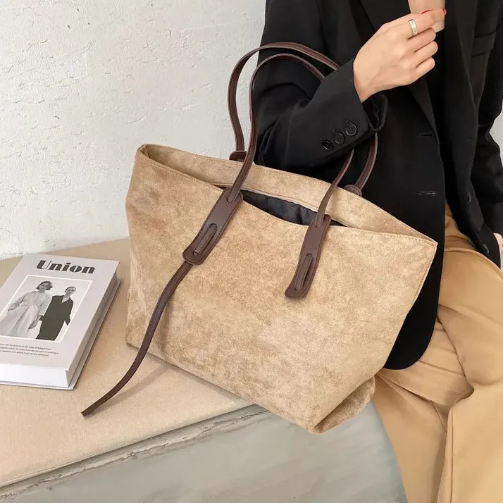 Suede Tote