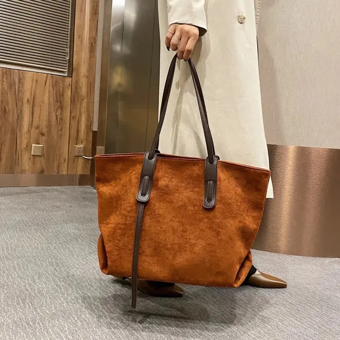 Suede Tote