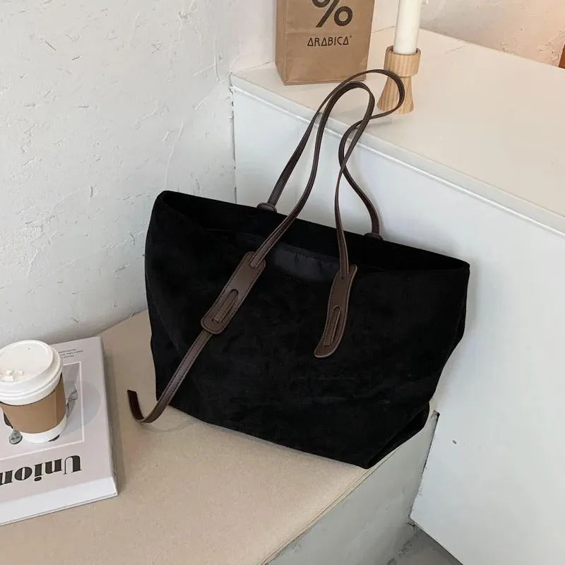 Suede Tote