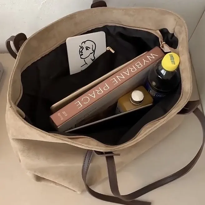 Suede Tote