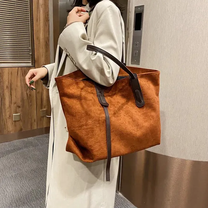 Suede Tote