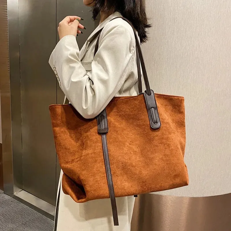 Suede Tote