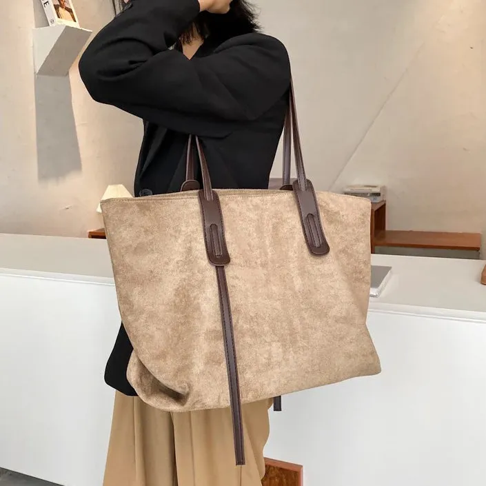 Suede Tote