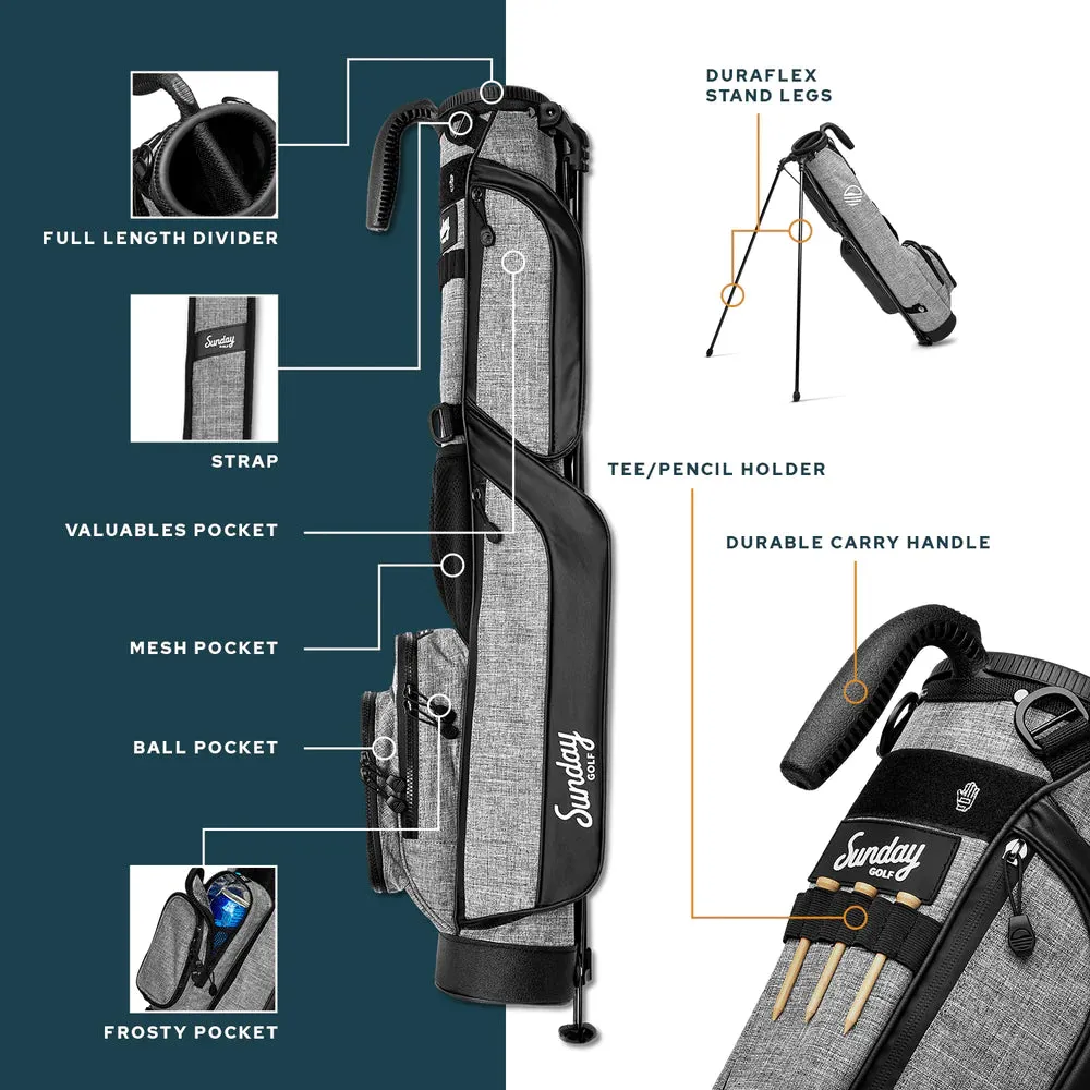 Sunday Golf Loma Golf Stand Bag Cobalt Blue (Bag Height 32")