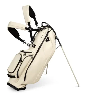 Sunday Golf Ryder 23 Golf Stand Bag S-Class Cream Leather (Bag Height 35")