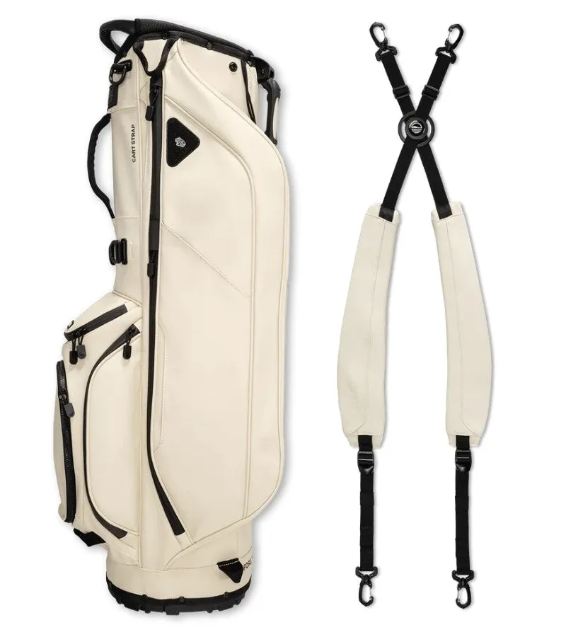 Sunday Golf Ryder 23 Golf Stand Bag S-Class Cream Leather (Bag Height 35")