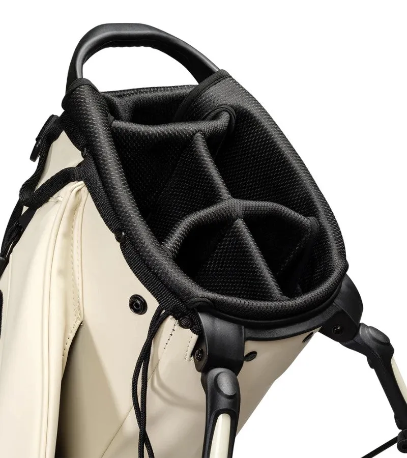 Sunday Golf Ryder 23 Golf Stand Bag S-Class Cream Leather (Bag Height 35")