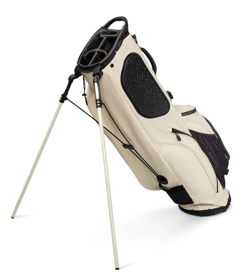 Sunday Golf Ryder 23 Golf Stand Bag S-Class Cream Leather (Bag Height 35")