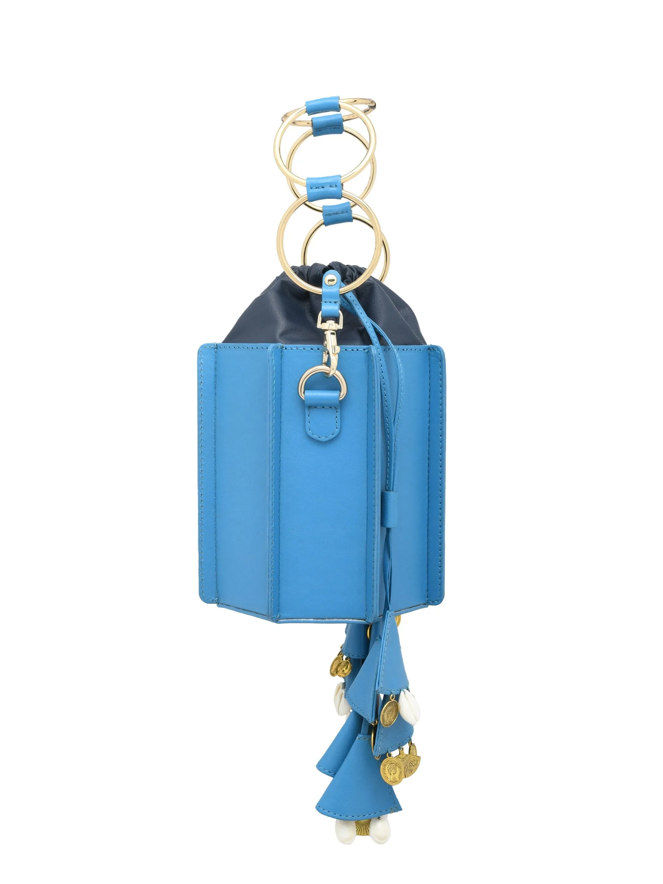 Sunlit Bucket Bag In Blue