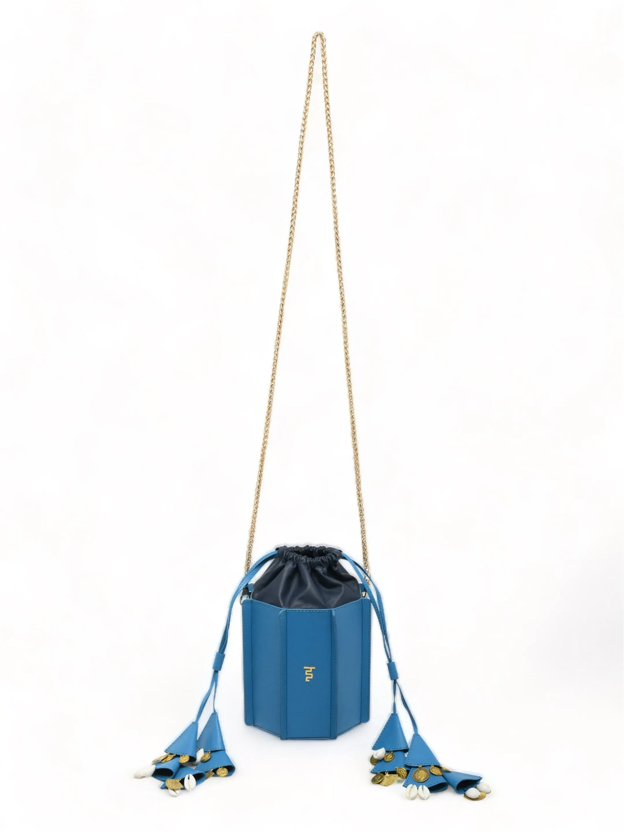 Sunlit Bucket Bag In Blue